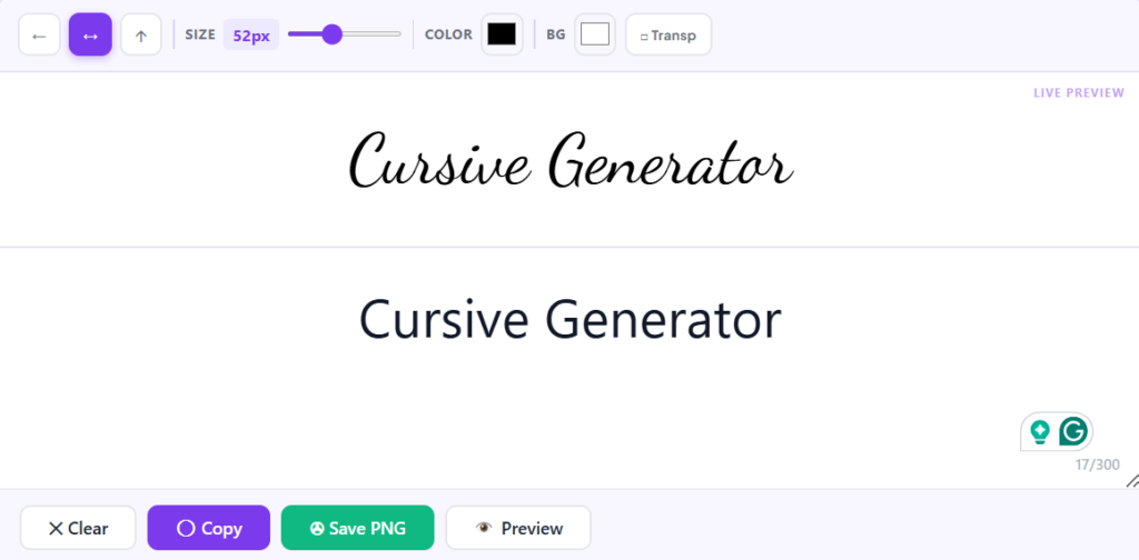 Normal To Cursive Text