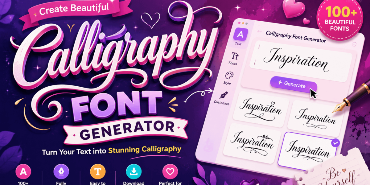 Calligraphy Font Generator