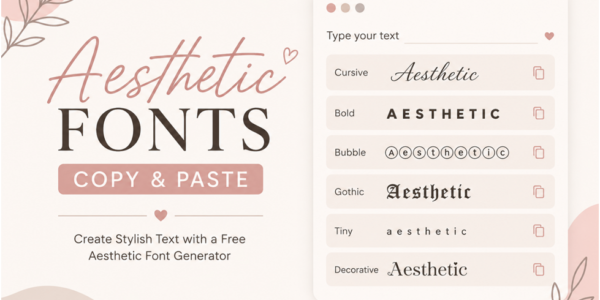 aesthetic font