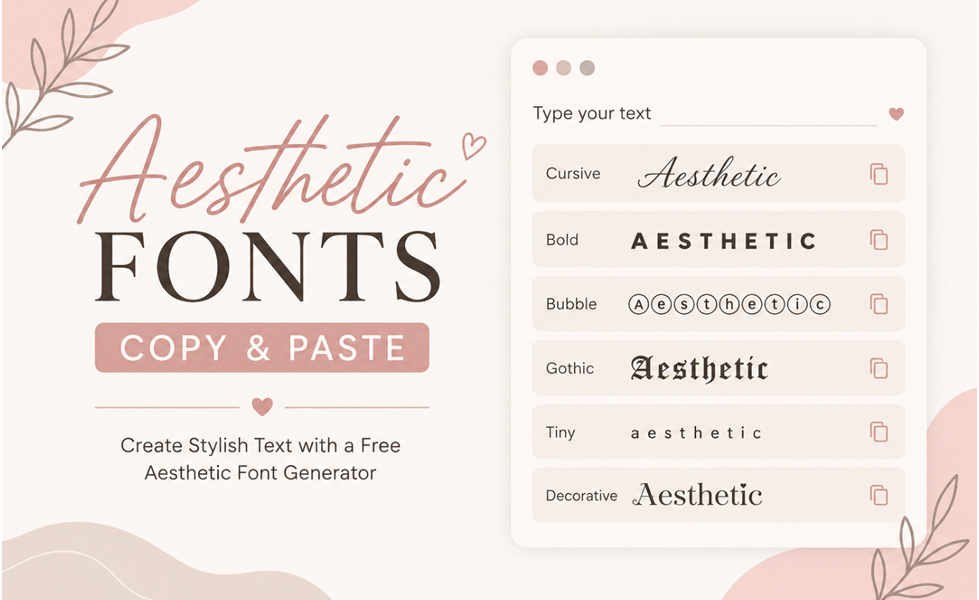aesthetic font