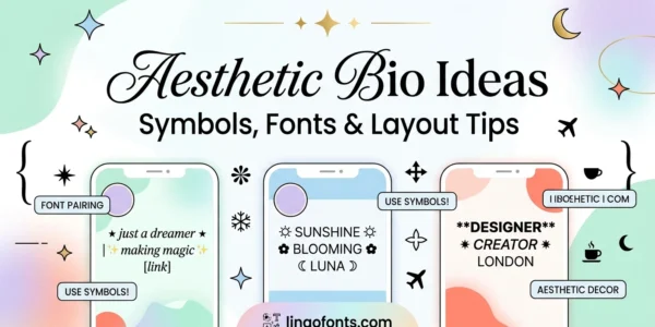 Aesthetic Bio Ideas: Symbols, Fonts & Layout Tips