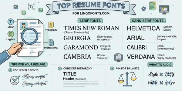 Resume fonts