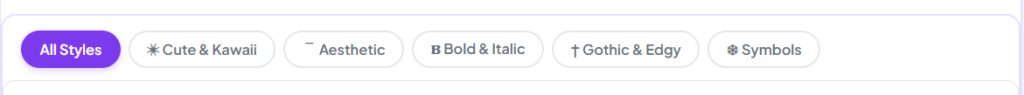 Font styles available in Twitter X Font Generator